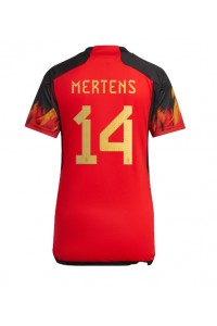 Belgia Dries Mertens #14 Jalkapallovaatteet Naisten Kotipaita MM-kisat 2022 Lyhythihainen